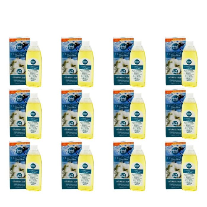 Perfect Scents Floroma Cotton Fresh Concentrated Disinfectant 180ml - Pack of 12