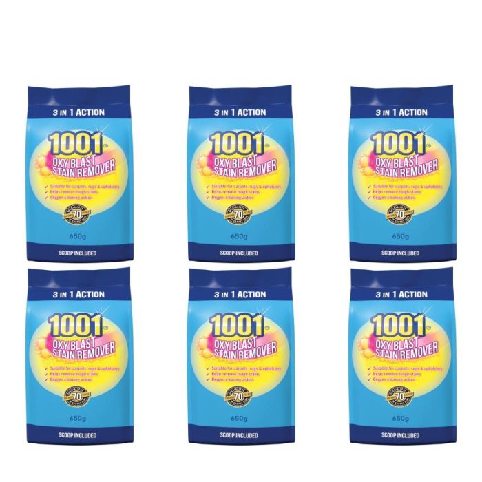 1001 Oxy Blast Stain Remover Powder 650g - Pack of 6
