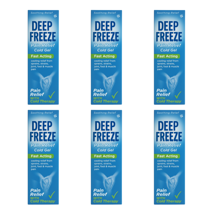 Deep Freeze Pain Relief Cold Gel 35g - Pack of 6