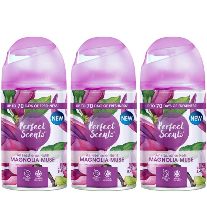 Perfect Scents Magnolia Muse Automatic Air Freshener Refill 250ml - Pack of 3