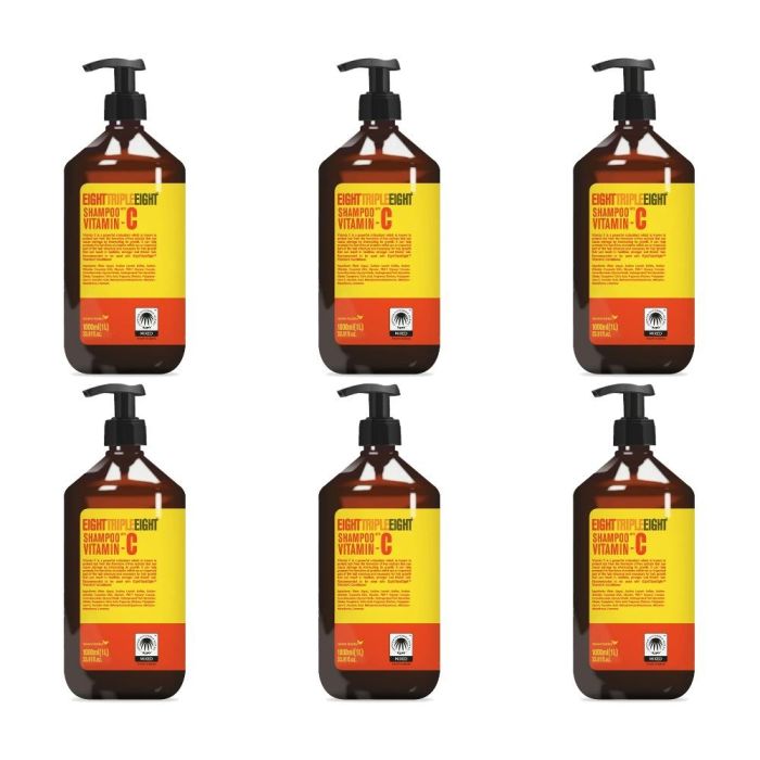 Eight Triple Eight Vitamin C Shampoo 1L - Pack of 6