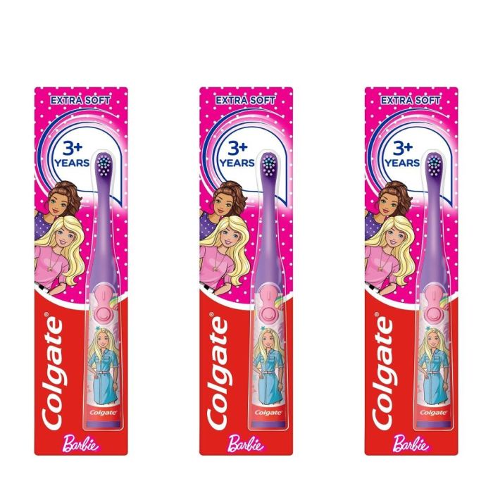 Colgate Barbie Extra Soft Toothbrush for Kids 1 Piece - Pack of 3
