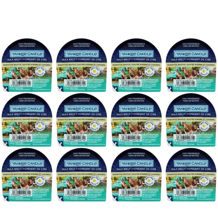Yankee Candle Banoffee Waffle Wax Melt 22g - Pack of 12