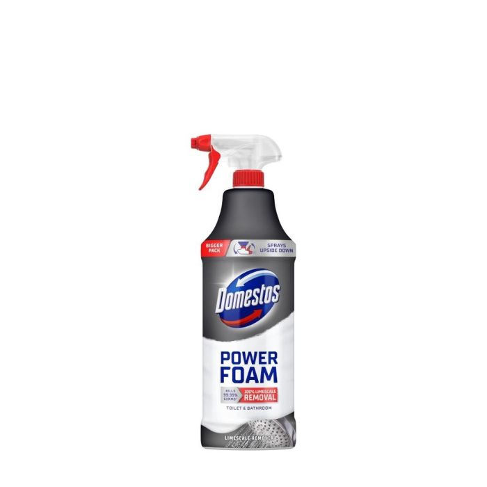Domestos Power Foam Toilet & Bathroom Limescale Remover 650ml