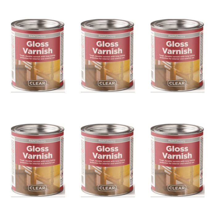 Paint Factory Colour It Tin Varnish Gloss 300ml - Pack of 6