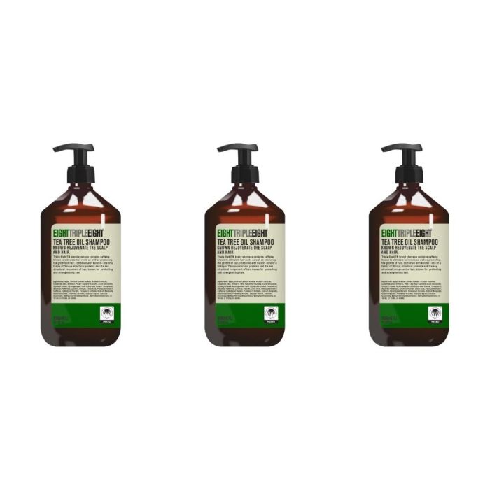 Eight Triple Eight Tea Tree Oil Shampoo 1L - Pack of 3