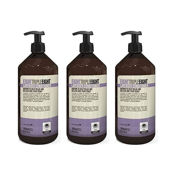 Eight Triple Eight Lavender Conditioner for Itchy Scalp 1000 ml - Pack of 3