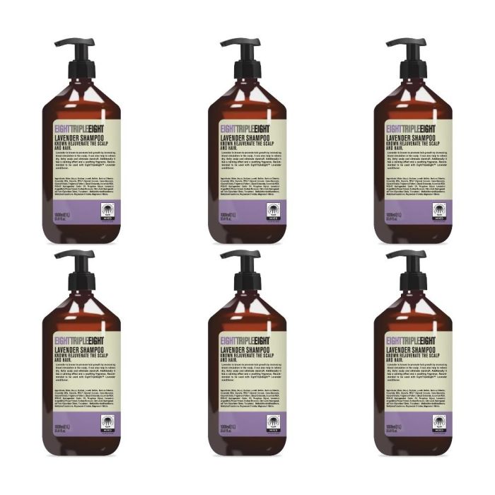 Eight Triple Eight Lavender Shampoo 1L - Pack of 6