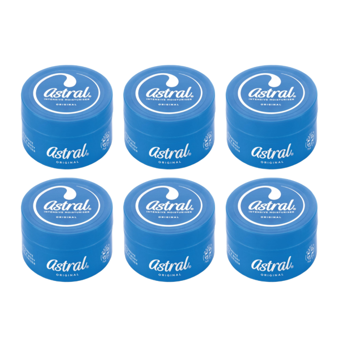 Astral Original Face & Body Intensive Moisturiser Cream 50ml - Pack of 6