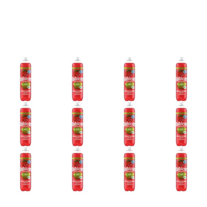 Rubicon Strawberry Kiwi Sparkling Spring Water 500ml - Pack of 12