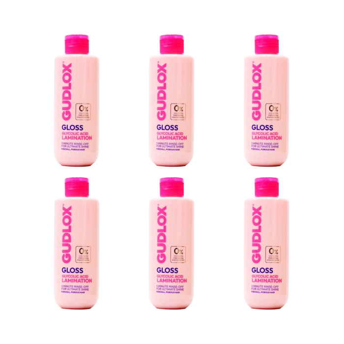 Gudlox Gloss Glycolic Acid Lamination Hair Treatment 200ml - Pack of 6
