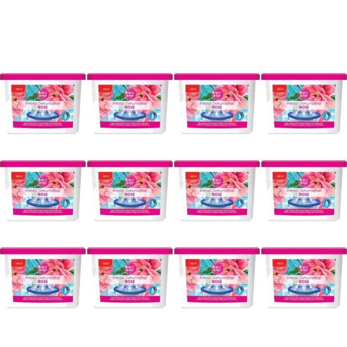 Perfect Scents Rose Interior Dehumidifier 500ml - Pack of 12