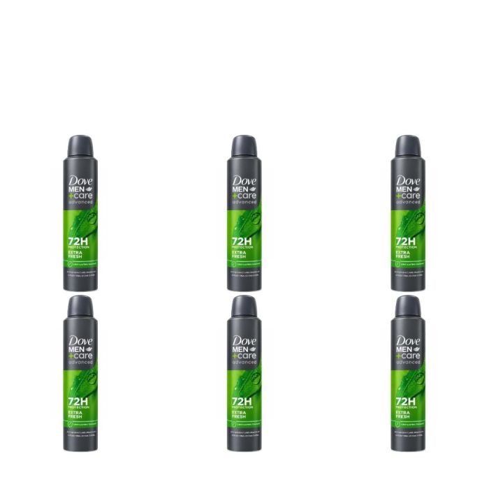 Dove Men Extra Fresh Deodorant Spray 250ml - Pack of 6