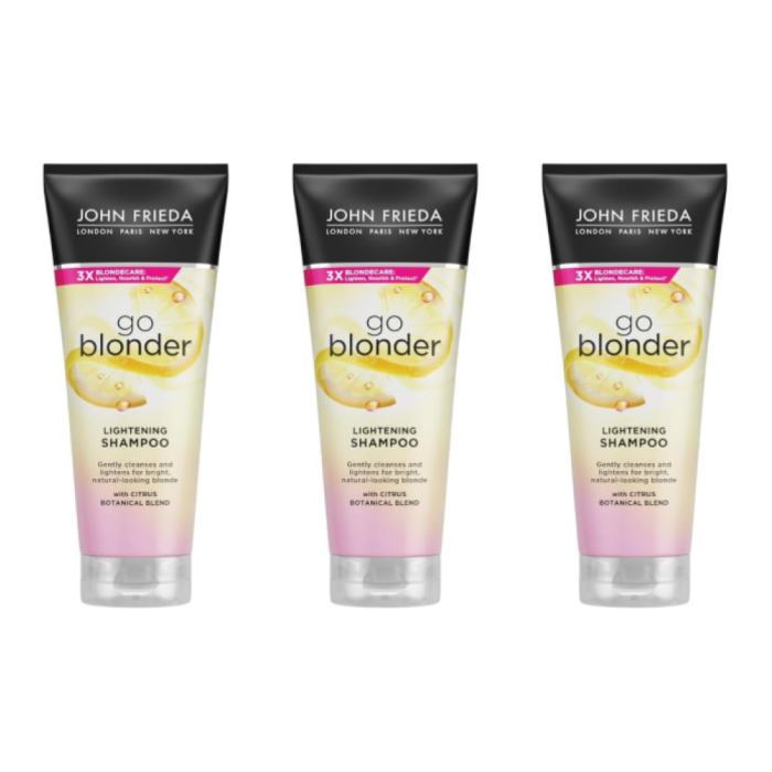 John Frieda Go Blonder Lightening Shampoo 250ml - Pack of 3