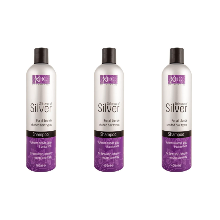Xhc Shimmer Silver Hair Shampoo 400ml - Pack of 3