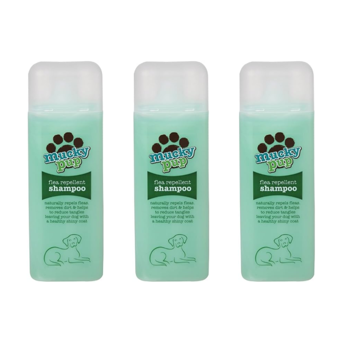 Mucky Pup Flea Repellent Dog Shampoo 475ml - Pack of 3