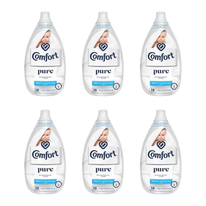 Comfort Pure Ultra Concentrated Fabric Conditioner 870 ML - Pack of 6