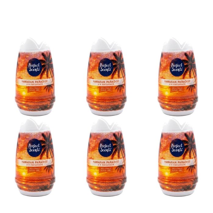 Perfect Scents Hawaiian Paradise Solid Gel Air Freshener 221g - Pack of 6