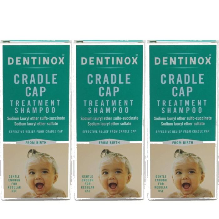 Dentinox Cradle Cap Treatment Shampoo 125ml - Pack of 3