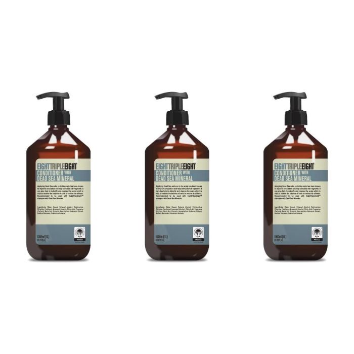 Eight Triple Eight Dead Sea Minerals Conditioner 1L - Pack of 3