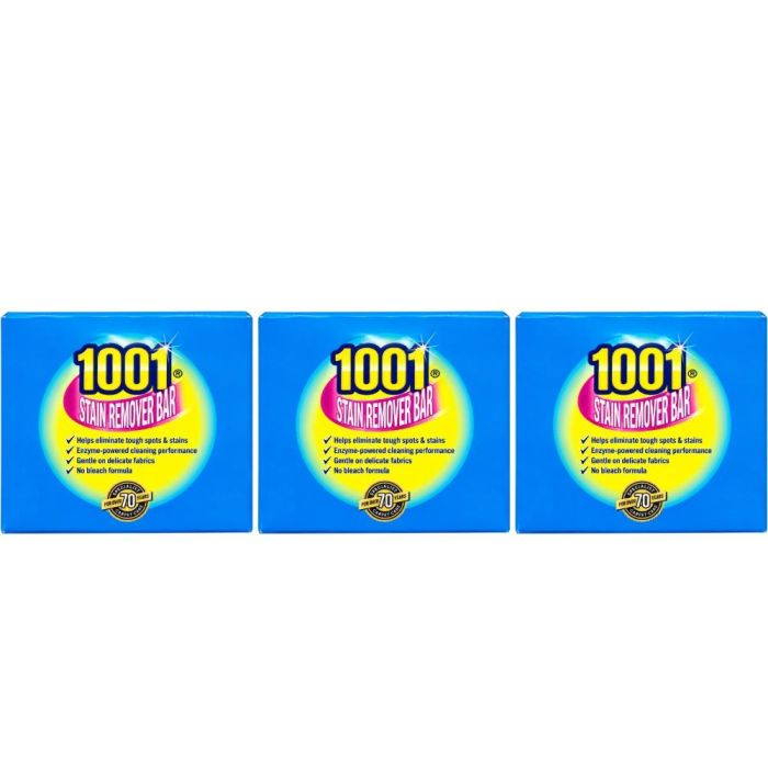 1001 Stain Remover Bar 100g - Pack of 3
