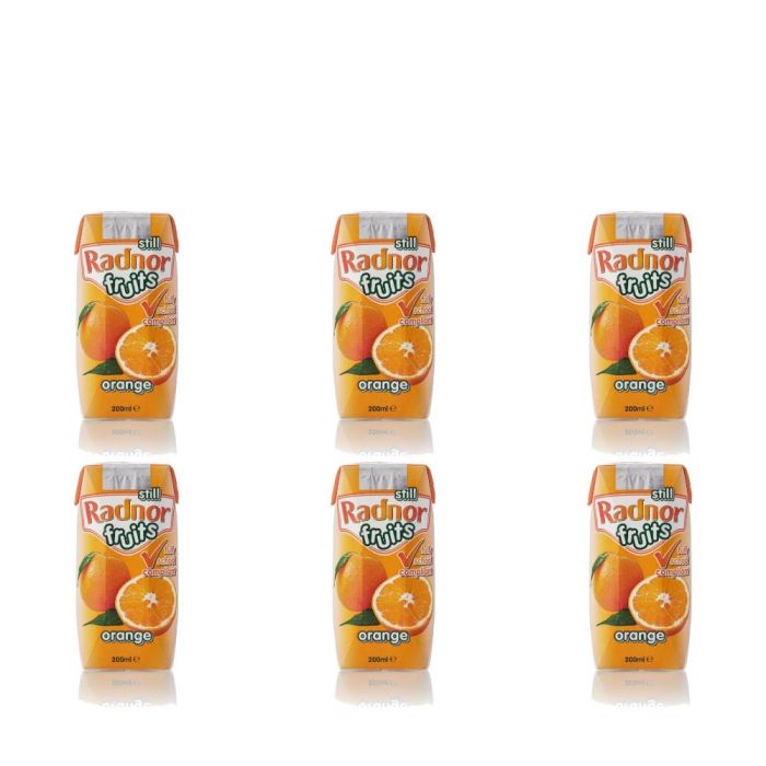 Radnor Fruits Still Orange Juice Drink 200ml - Pack of 6