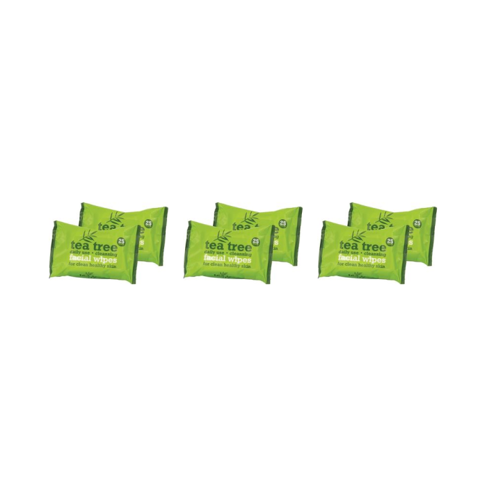 XBC Tea Tree Cleansing Facial Wipes Twin Pack - Pack of 3