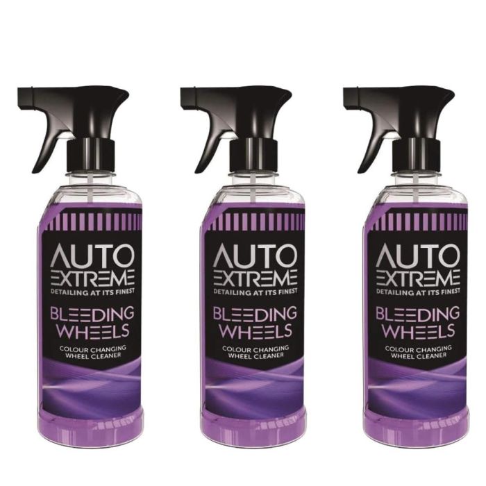 Auto Extreme Bleeding Wheels Cleaner Spray 720ml - Pack of 3