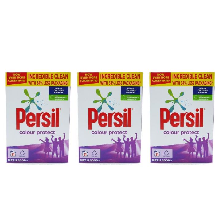 Persil Colour Protect Washing Powder 21 Washes - Pack of 3