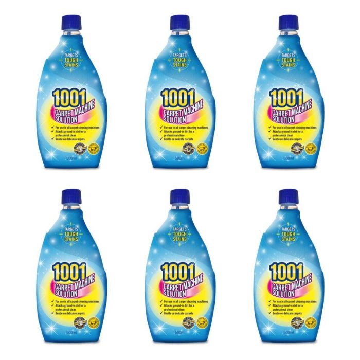 1001  Carpet Machine Solution & Upholstery Cleaner 500ml - Pack Of 6
