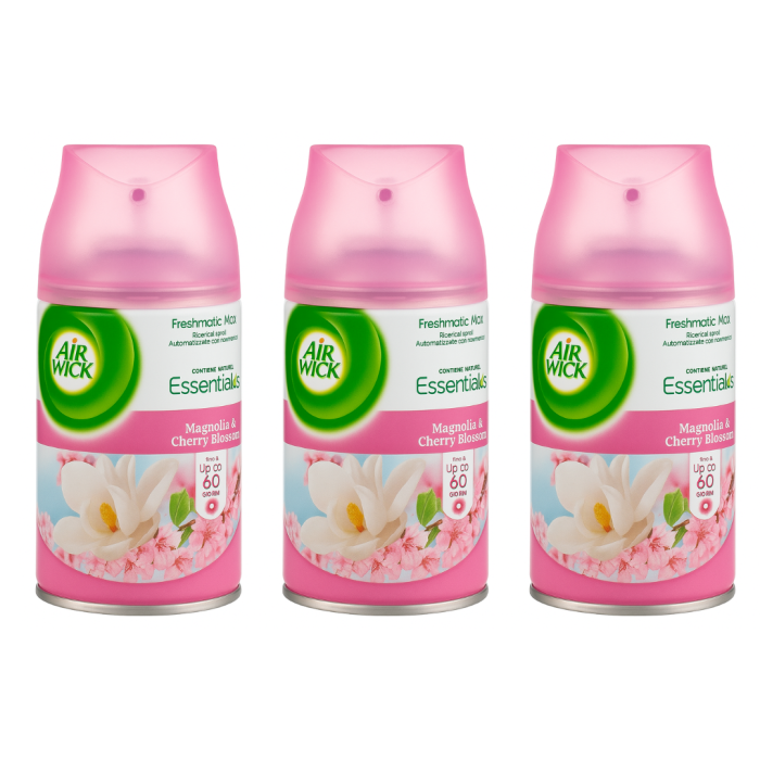 Air Wick Freshmatic Max Refill – Magnolia & Cherry Blossom 250ml - Pack of 3