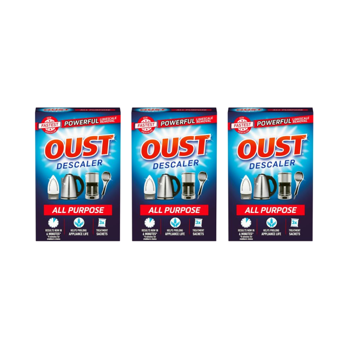 Oust Powerful All Purpose Descaler Limescale Remover 3 Sachets - Pack of 3