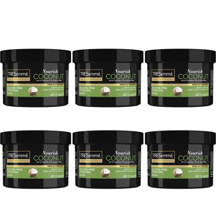 TRESemmé Coconut Oil & Aloe Vera Nourish Coconut Hydrating Hair Mask 440ml - Pack of 6