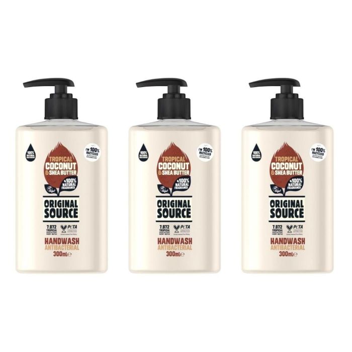 Original Source Coconut Shea Butter Antibacterial Handwash 300ml x 3