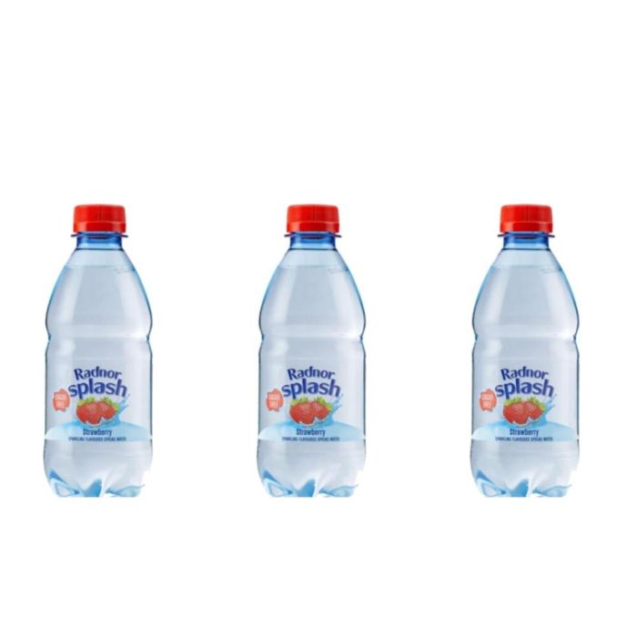 Radnor Splash Sparkling Strawberry Flavoured Water 330ml - Pack of 3