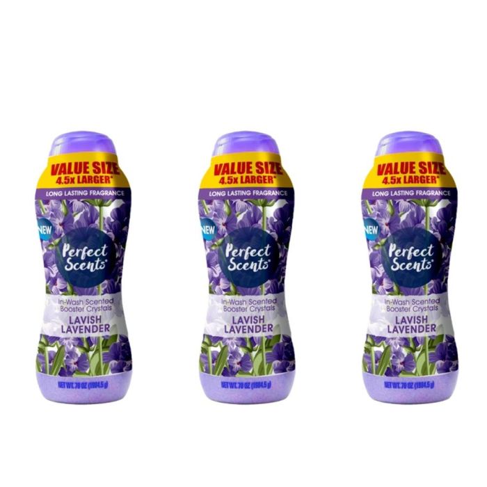 Perfect Scents Lavish Lavender In-Wash Booster Crystals 1.98kg - Pack of 3