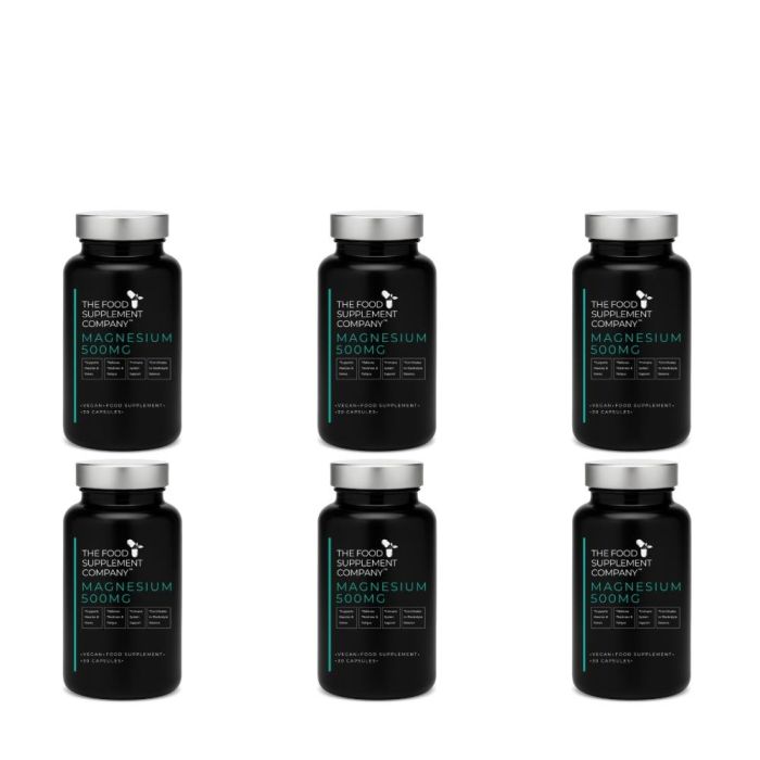 Fsc Magnesium 500mg Food Supplement 30 Capsules - Pack of 6