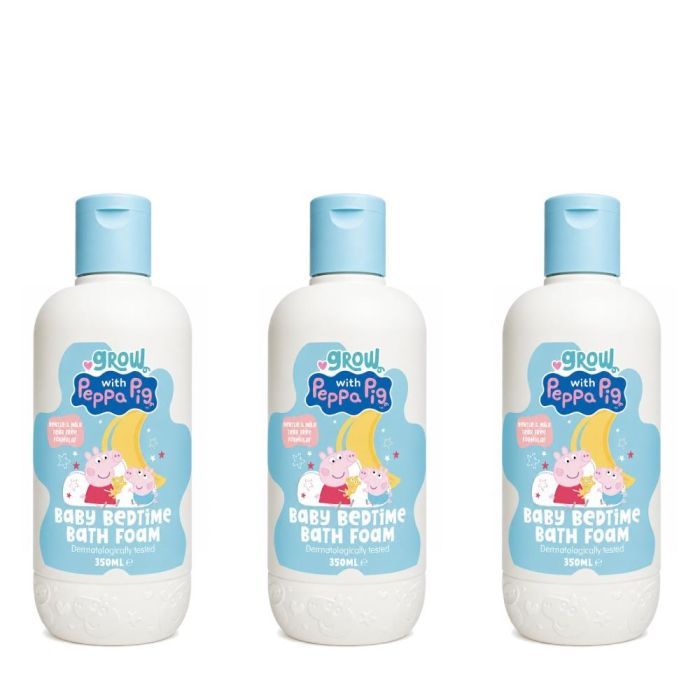 Peppa Pig Baby Bedtime Bath Foam 350ml - Pack of 3