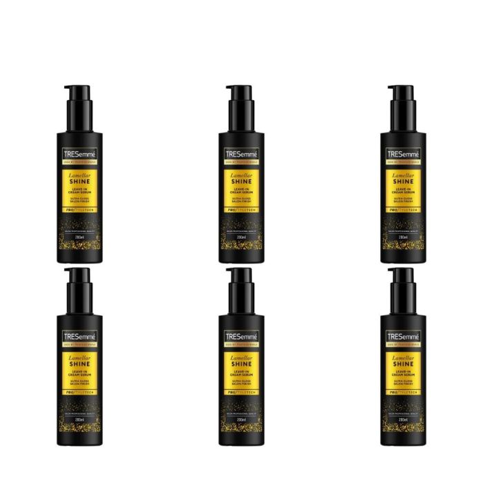 Tresemme Lamellar Shine Leave-In Cream Hair Serum 200ml - Pack of 6