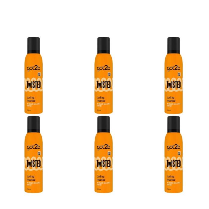 got2b Anti-Freeze Twisted Curling Mousse 250ml - Pack of 6