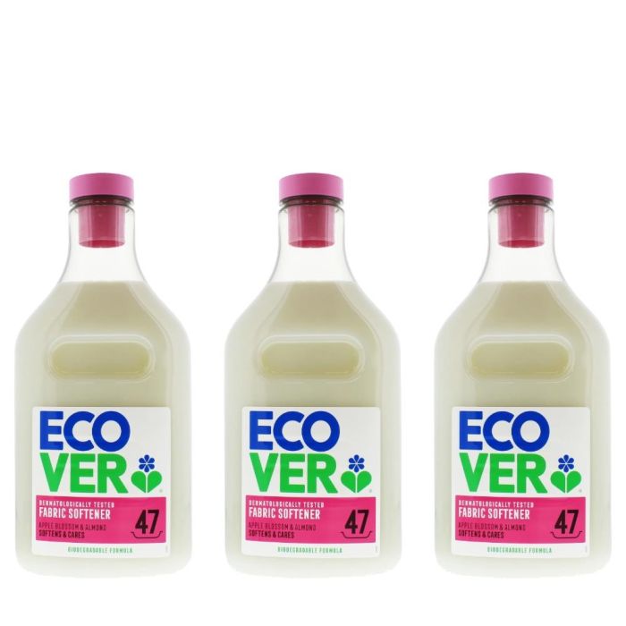 Ecover Apple Blossom & Almond Fabric Softener 1.43L - Pack of 3