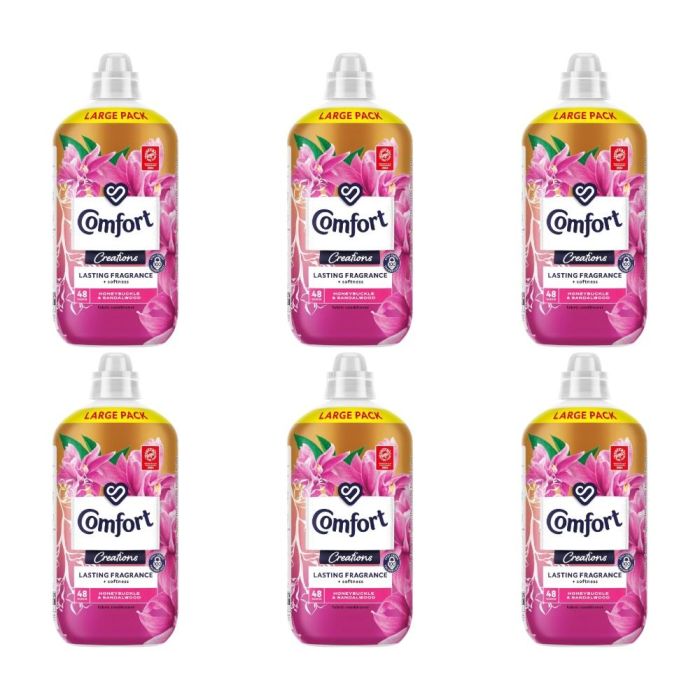 Comfort Creations Honeysuckle & Sandalwood Fabric Conditioner 48 washes - Pack of 6