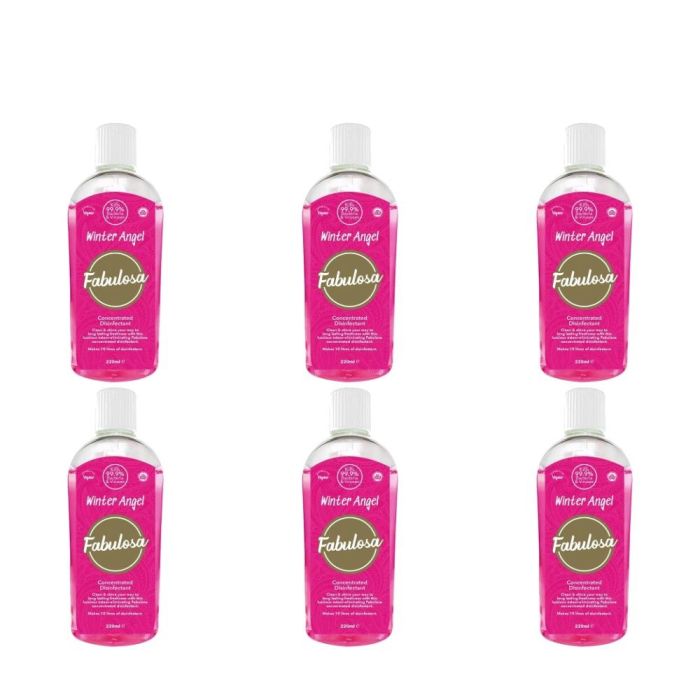Fabulosa Winter Angel Concentrated Disinfectant 220ml - Pack of 6