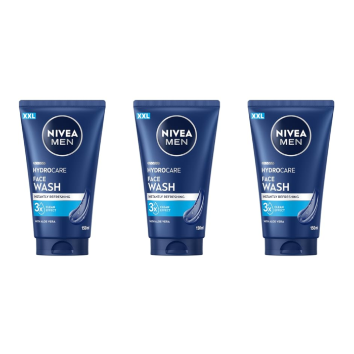 Nivea Men Hydrocare Intensity Refreshing Face Wash 150ml - Pack of 3