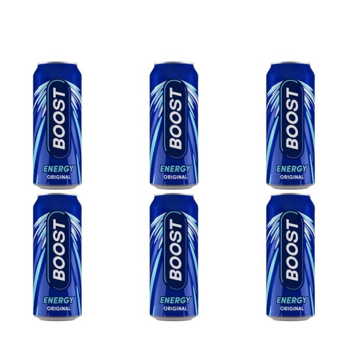 Boost Original Energy Drink Can 500ml - Pack of 6