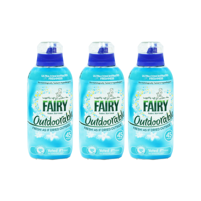 Fairy Outdoorable Fabric Softener Liquid 45 Washes 630 ml - Pack of 3