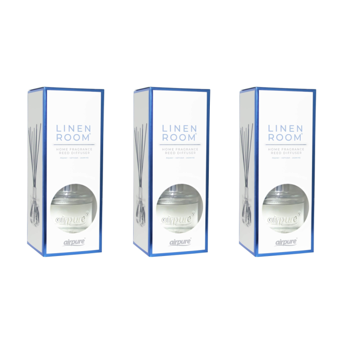 Airpure Linen Room Home Fragrance Reed Diffuser 100 ml - Pack of 3