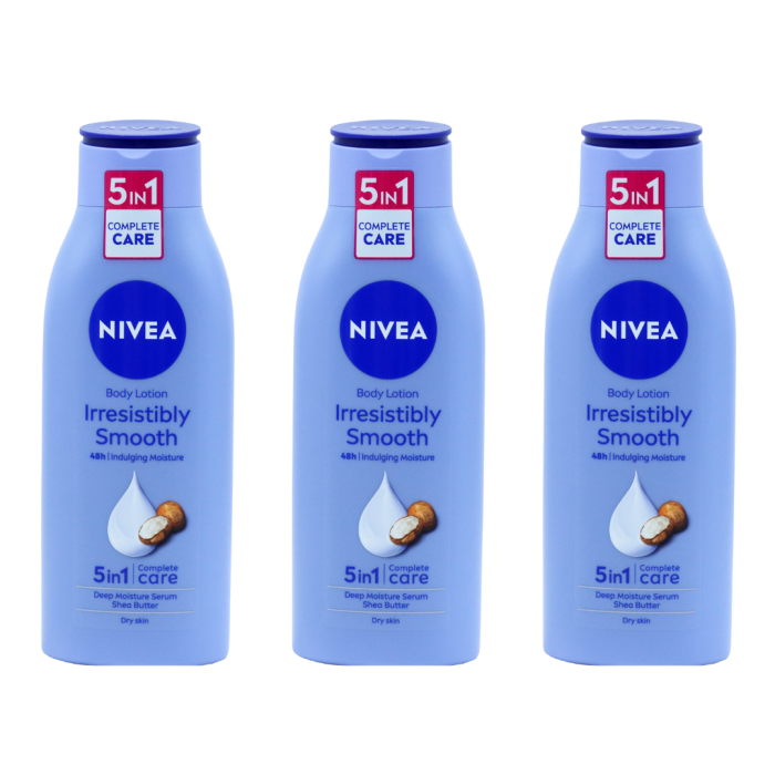 Nivea Irresistably Smooth 5 in 1 Complete Care Body Lotion 400 ML - Pack of 3