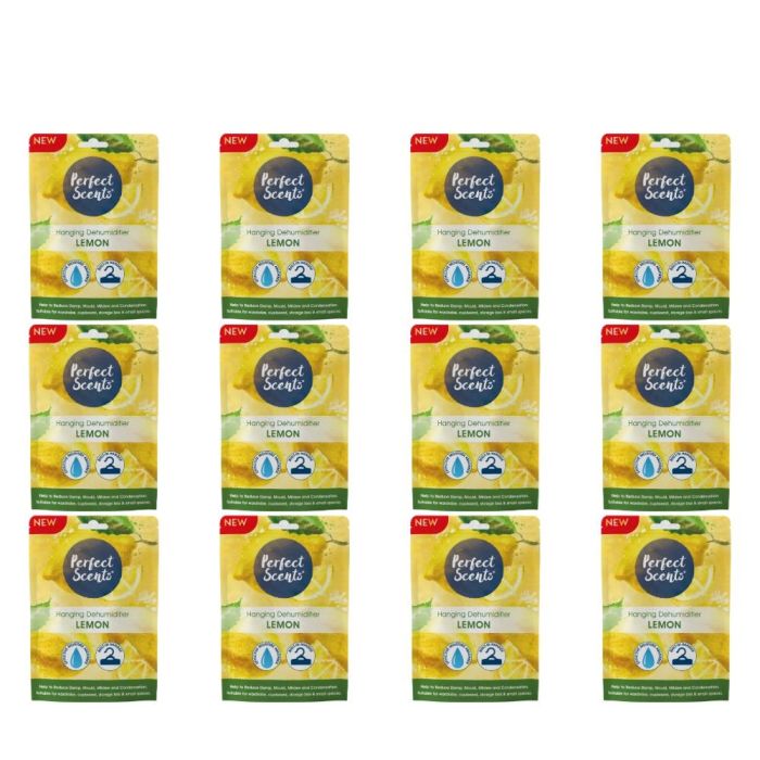 Perfect Scents Lemon Hanging Dehumidifier 180g - Pack of 12