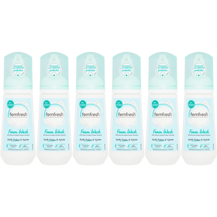 Femfresh Intimate Skin Care Foam Wash 150ML - Pack of 6